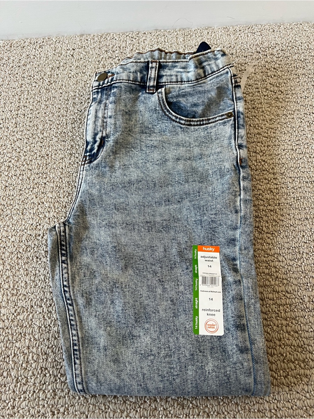 Wonder nation boys' straight-leg denim jeans size 14 NWT ~$15